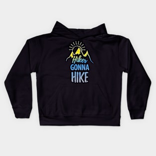 Mountains Hiking Kids Hoodie